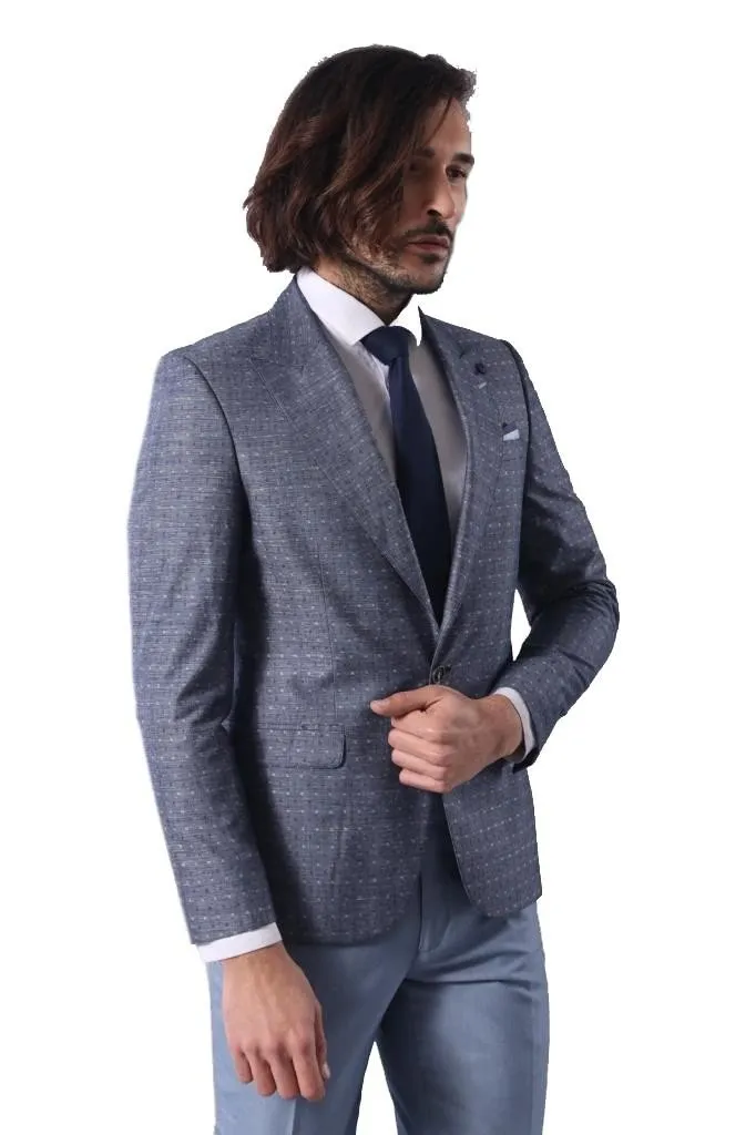 15481 Navy Blue Blazer Jacket