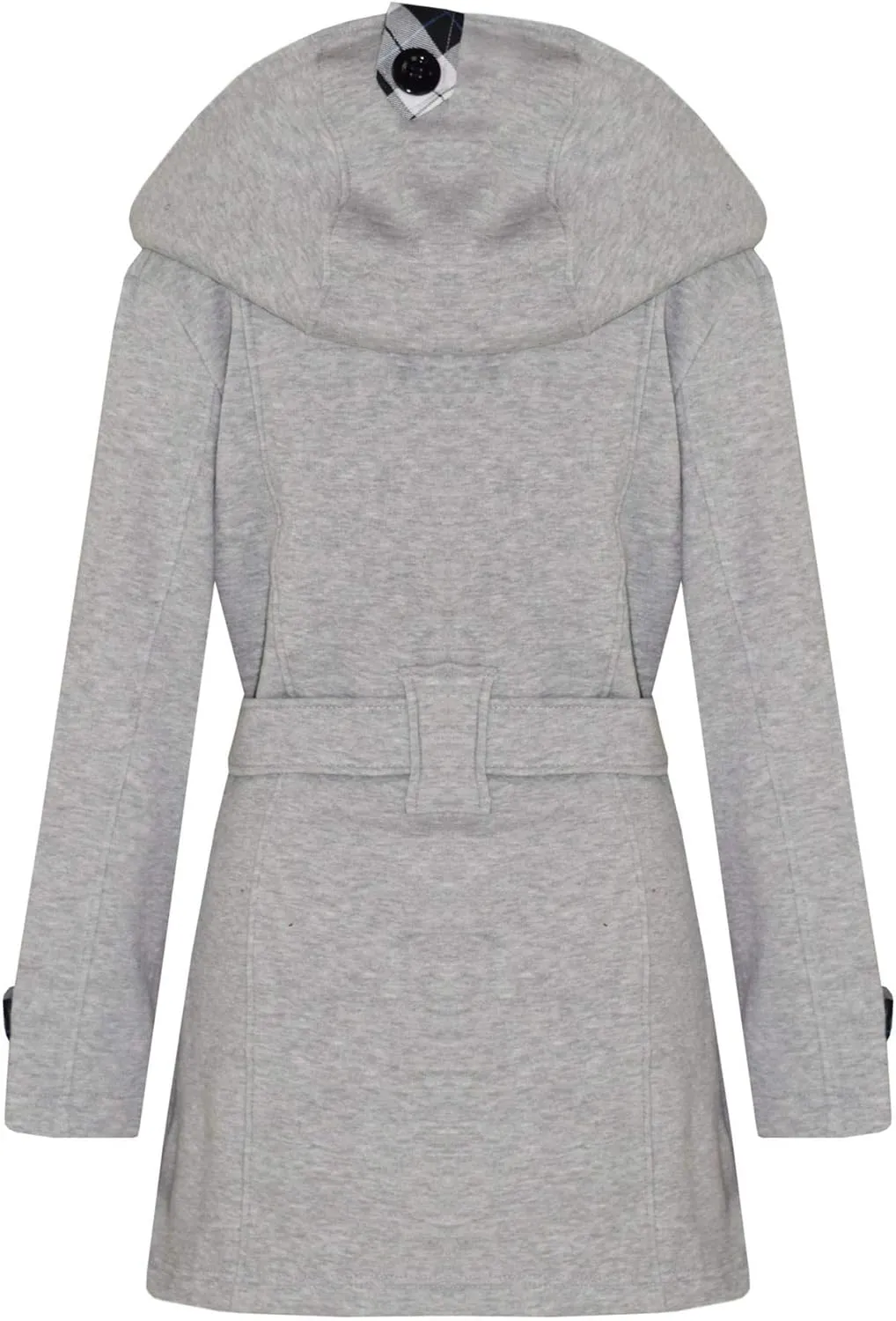 A2Z Kids Girls Overcoat Hooded Trench Coat Padded Oversized Lapels Long Parka Jacket