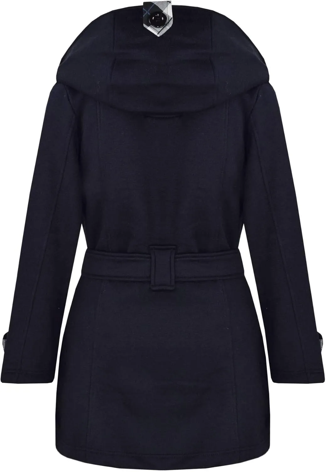 A2Z Kids Girls Overcoat Hooded Trench Coat Padded Oversized Lapels Long Parka Jacket