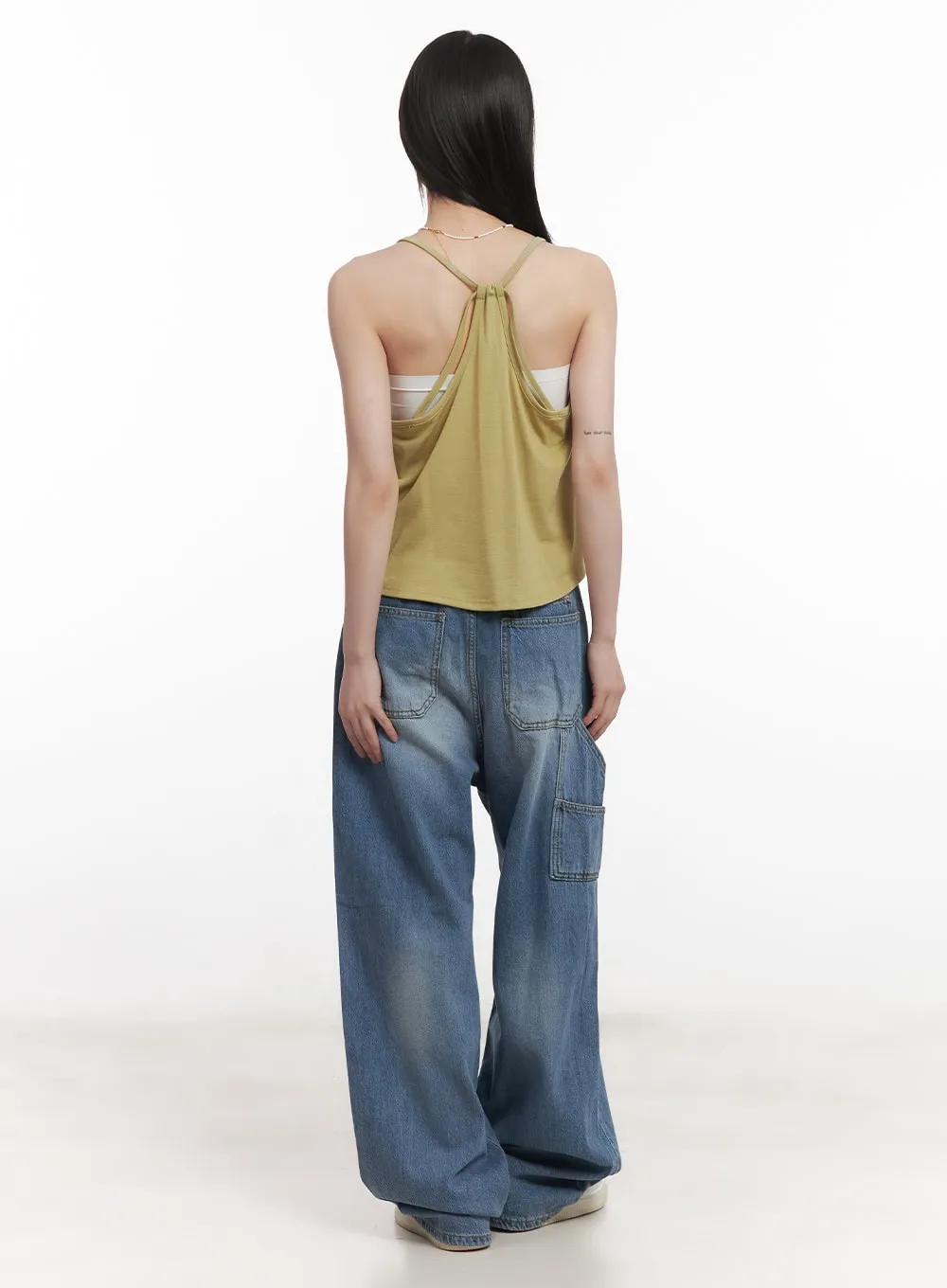 Annaelle Washed Wide-Leg Jeans CM519
