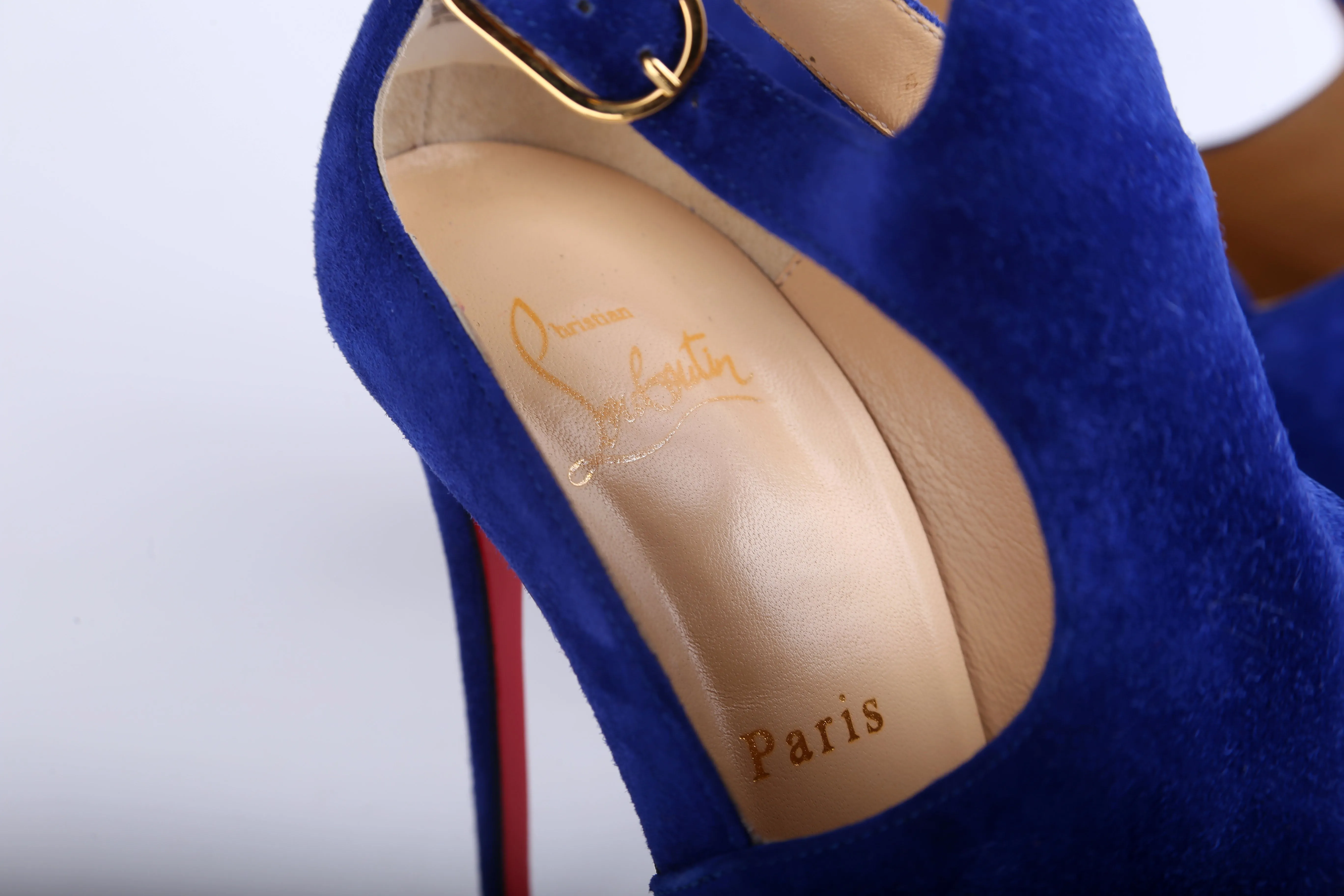 Candada 100 Veau Velours Heels Size 37