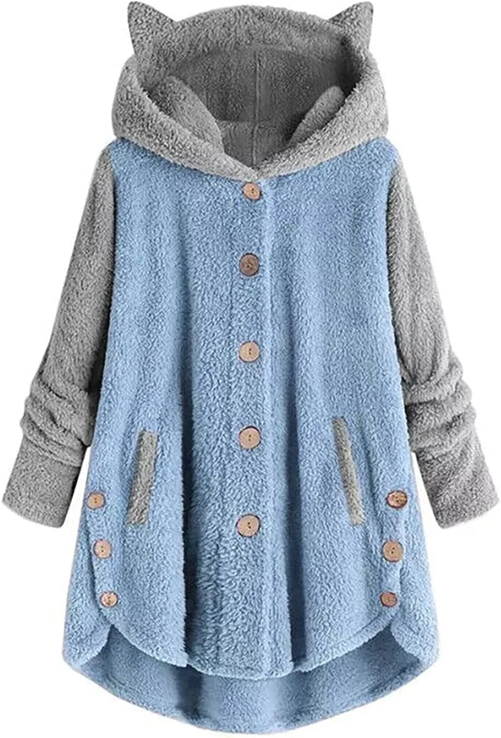 ChicCrate Womens Jacket Warm Fleece Teddy Fuzzy Wool Biker Fur Jackets Coats Loose Sherpa Outerwear Cardigan