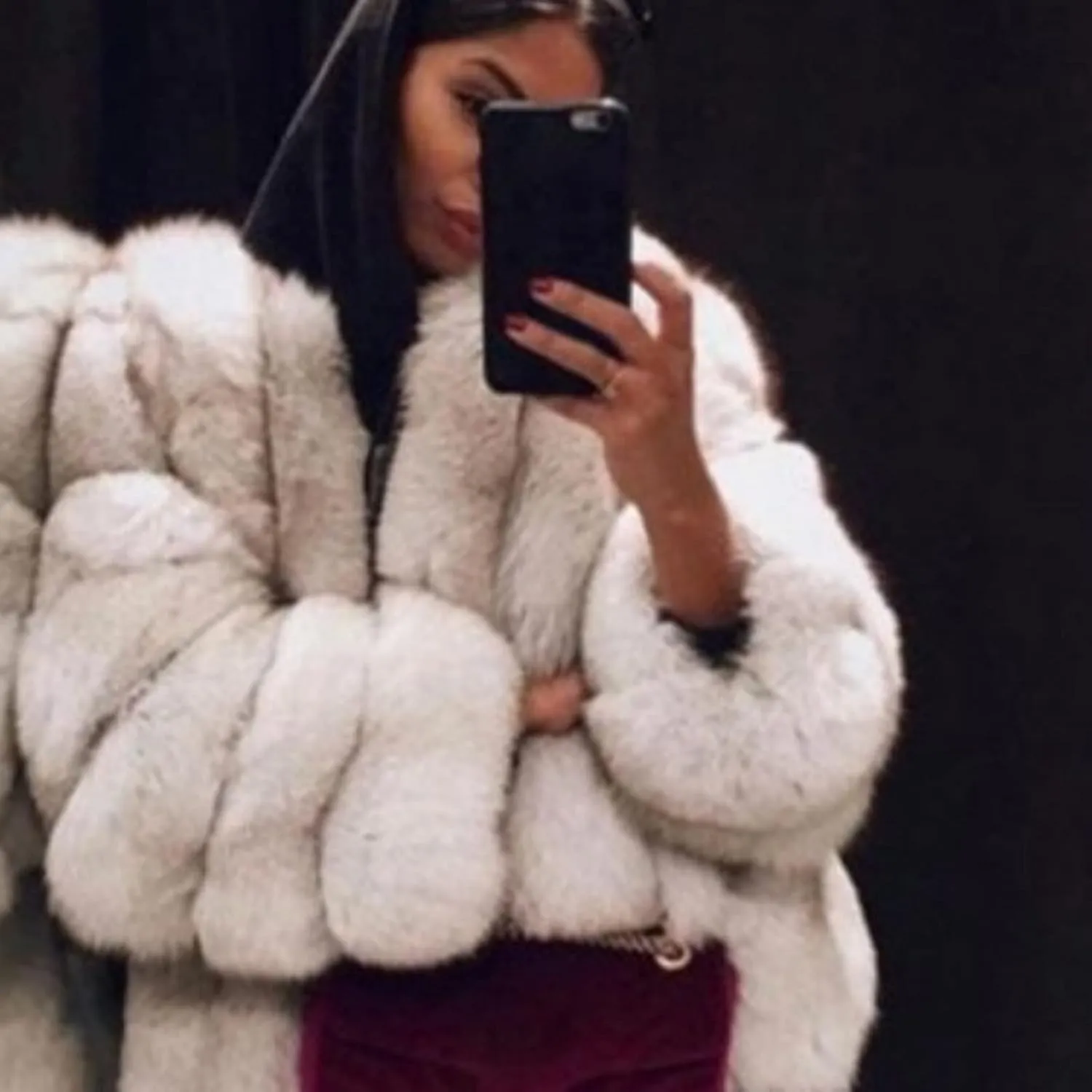 ChicCrate Women's Winter Coat 2025 Sherpa Fleece Shearling Trendy Jackets Warm Clothes Oversized Open Front Cardigan Outwear