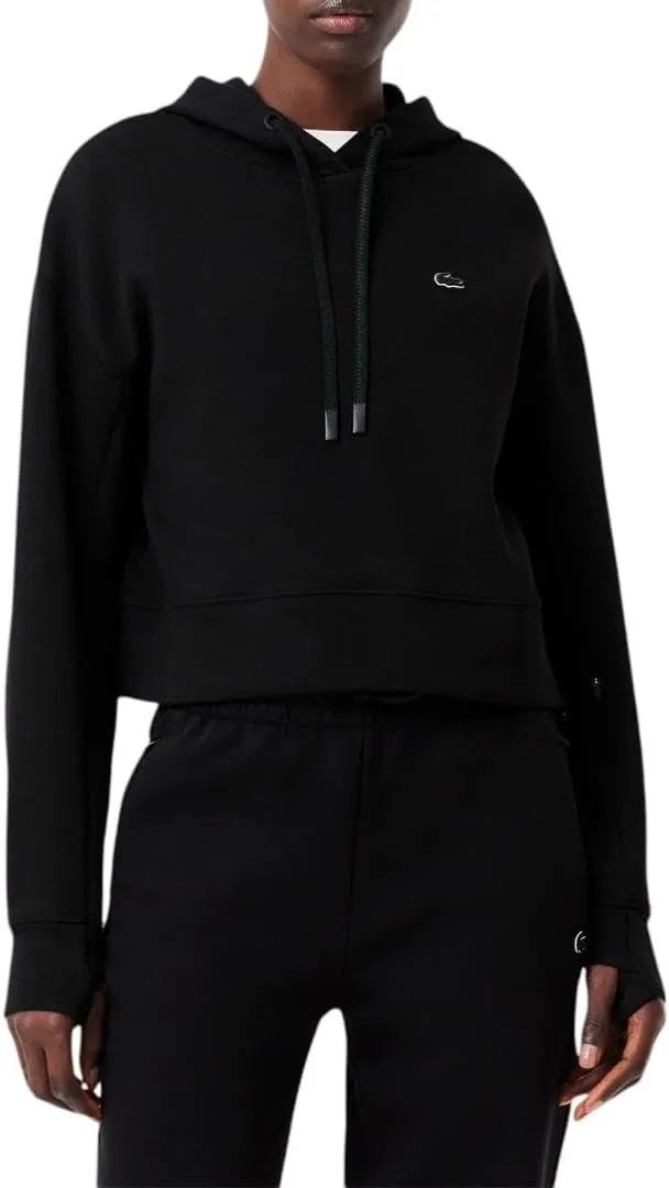 Lacoste Women's Short Cut Cutton Hoodie