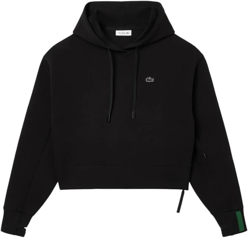 Lacoste Women's Short Cut Cutton Hoodie