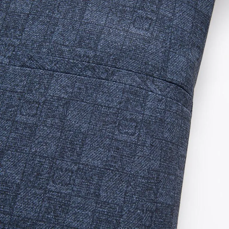 Men Blazer - Plaid Slim Fit Blazer