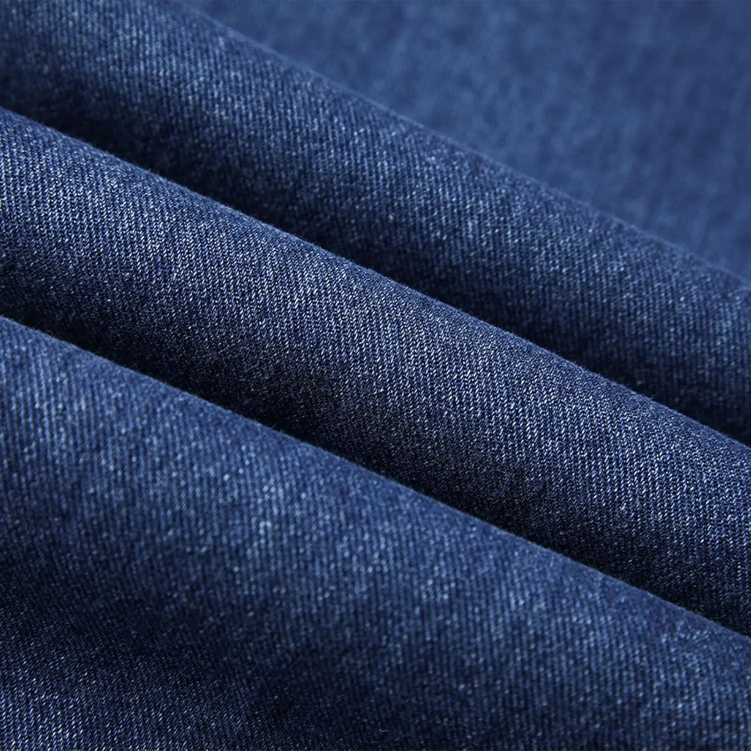 Mens Jeans Relaxed Fit Straight Leg Denim Pants Baggy Casual Solid Color Trousers Washed Distressed Jeans with Pockets