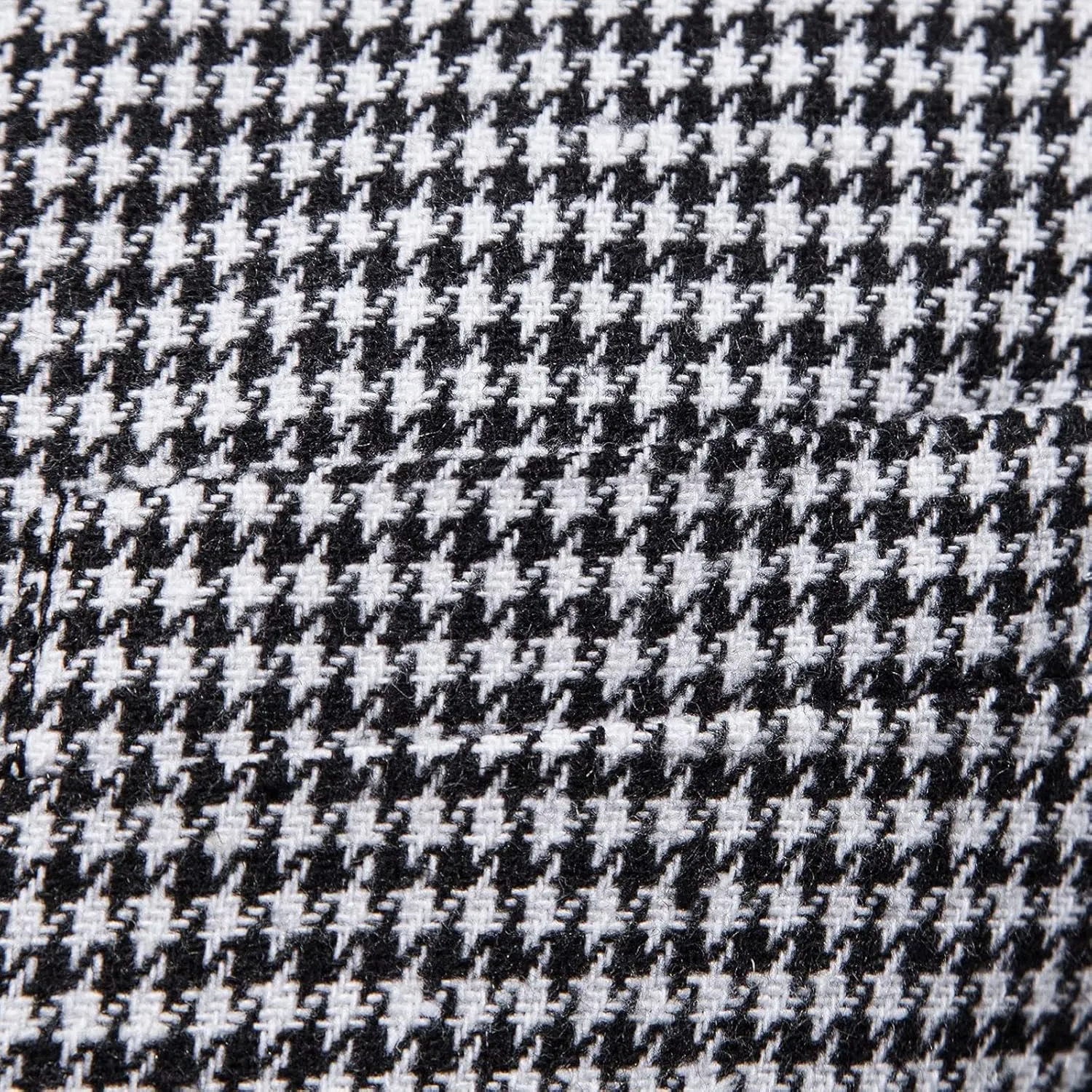 Mens Tuxedo Wool Blend Blazer Jacket Houndstooth Suit Blazer Notch Lapel One Button Slim Fit Blazer Jacket Sport Coat
