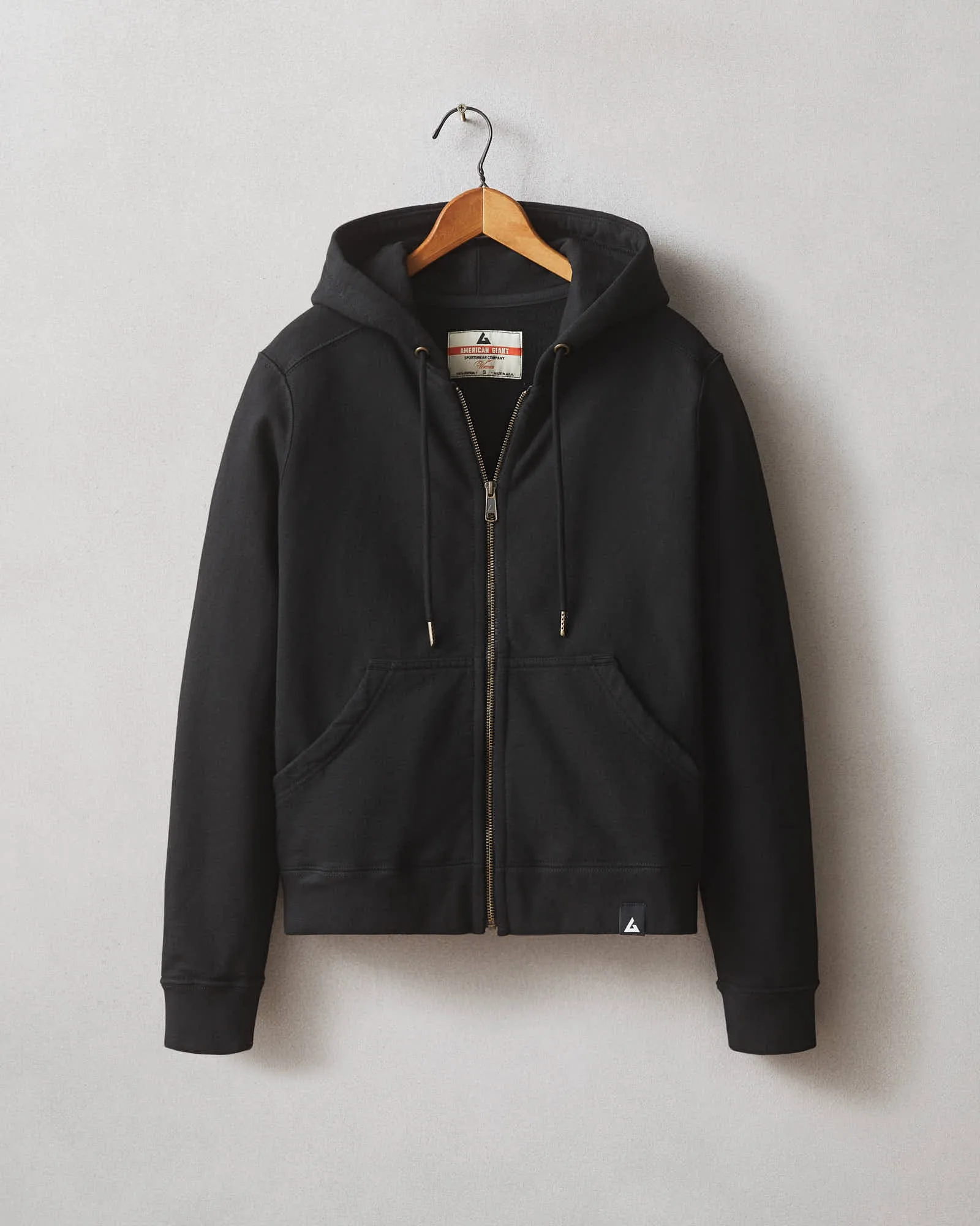 Relaxed Classic Full Zip - Black