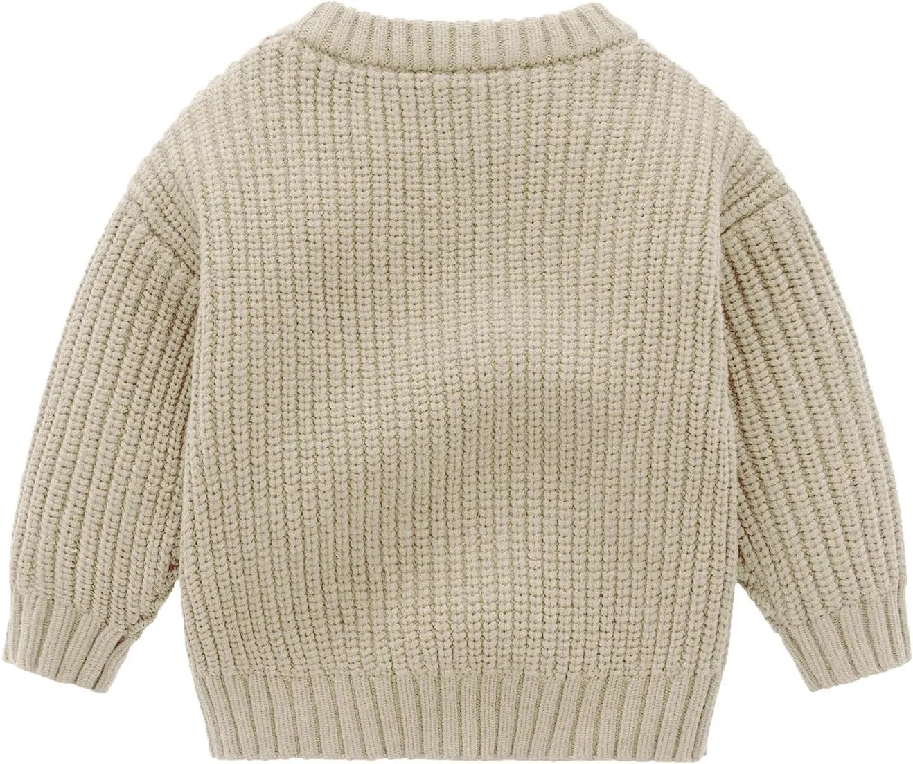 ROMPERINBOX Baby Knit Sweater Girl Boy Long Sleeve Chunky Sweater Fall Winter Warm Toddler Pullover Crewneck Tops Sweatshirt