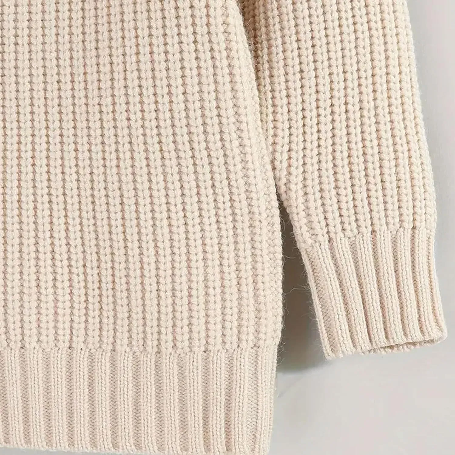 ROMPERINBOX Baby Knit Sweater Girl Boy Long Sleeve Chunky Sweater Fall Winter Warm Toddler Pullover Crewneck Tops Sweatshirt