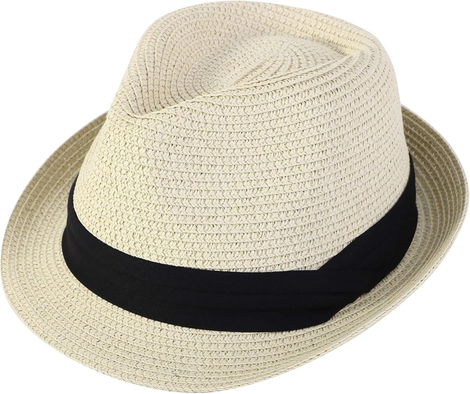 Simplicity Fedora for Men Women Unisex Men's Women's Classic Manhattan Structured Gangster Trilby Fedora Hat