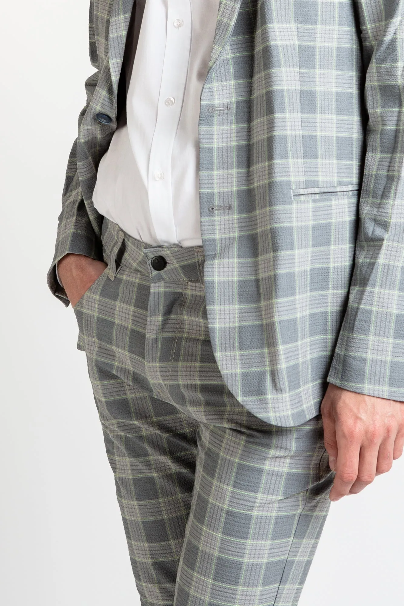 Trousers P1508 - Checkered Grey