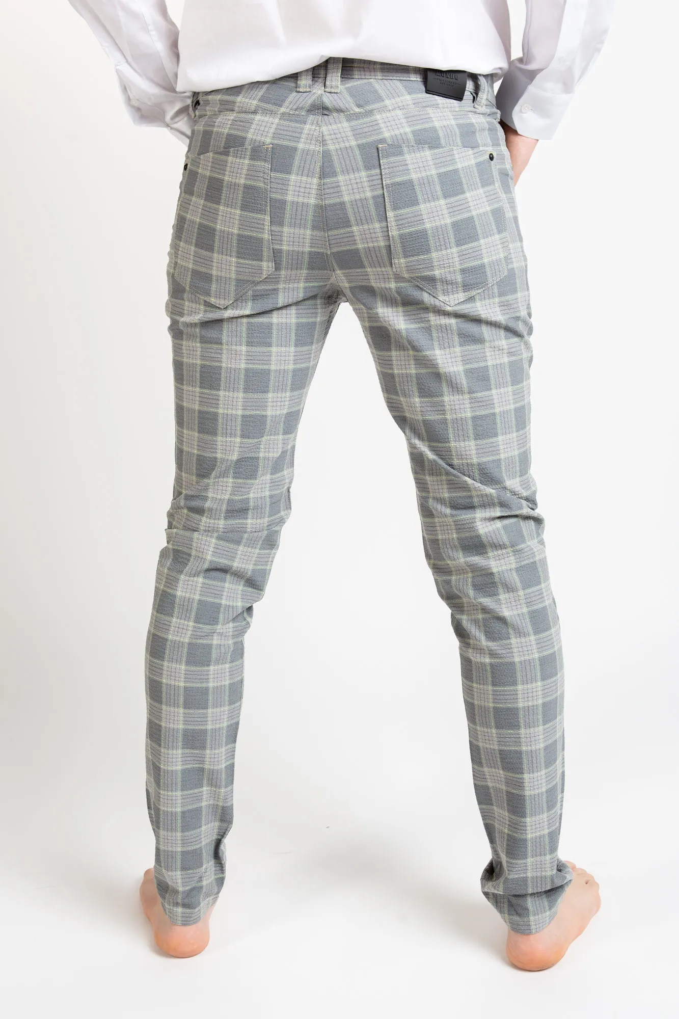 Trousers P1508 - Checkered Grey