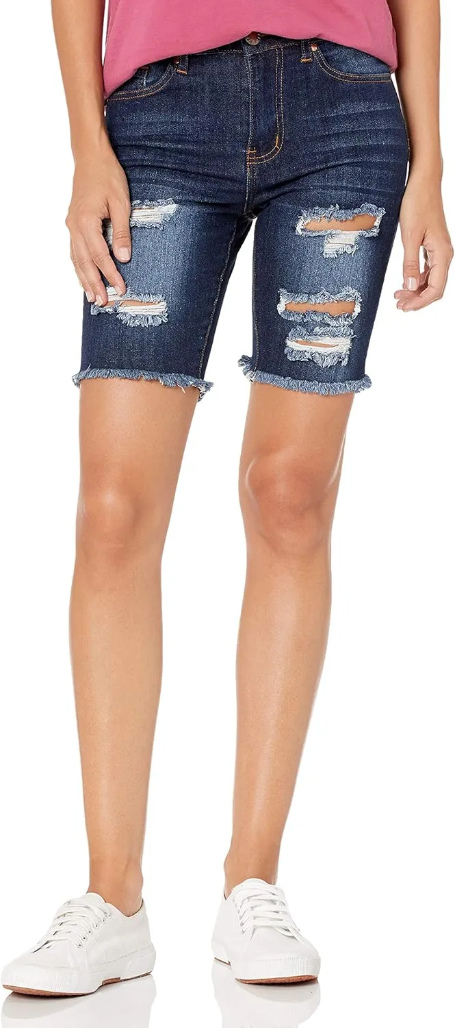 V.I.P. JEANS Women's Denim Jeans Acid Washed Blue Active Wear for Summer