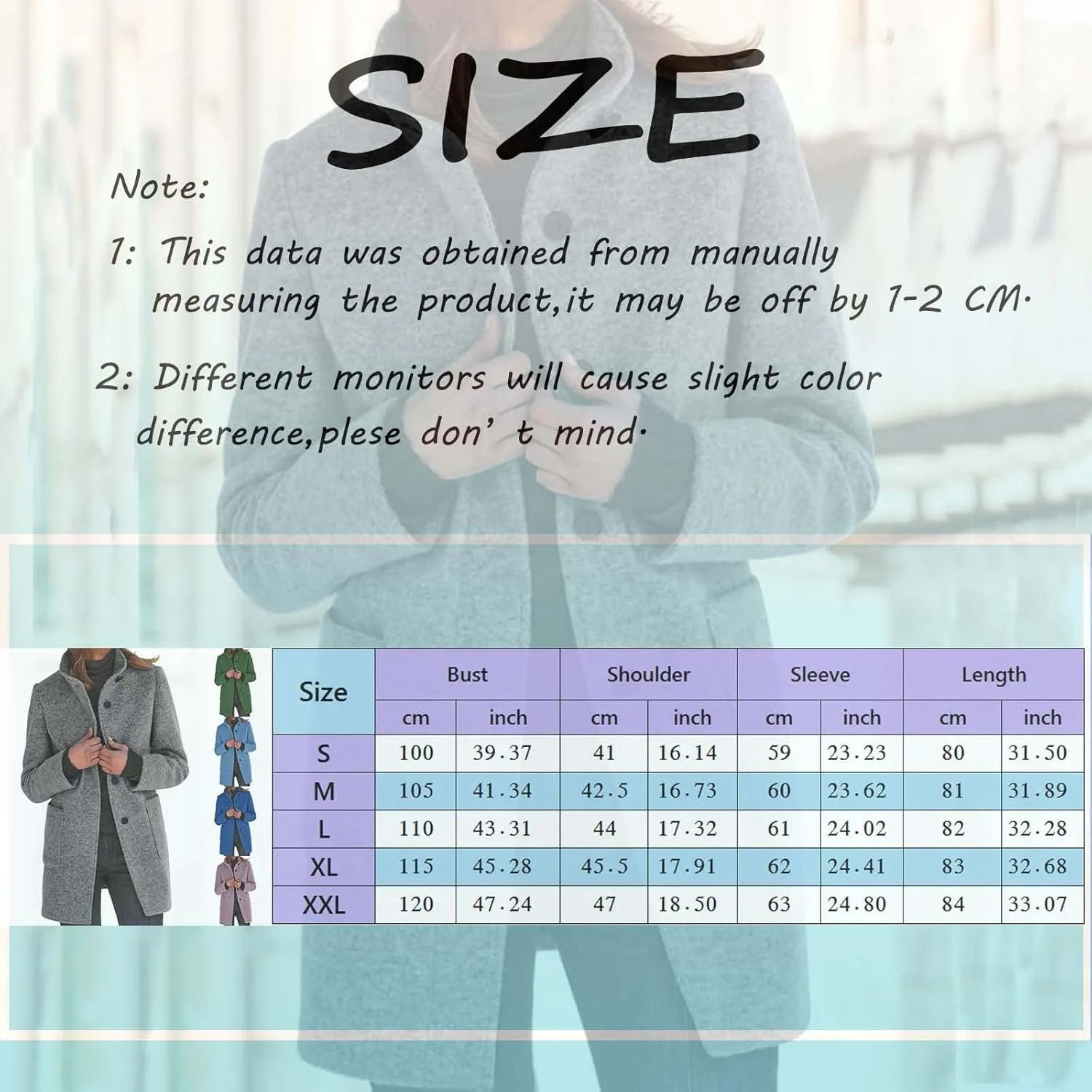 Womens Blazer Dressy Casual,Wool Cardigan Coats with Pockets Ladies Lapel Long Womens Blazer Dresses Midi Length